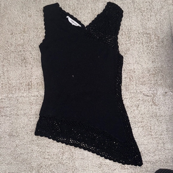 Frame crochet black top, worn once - Picture 1 of 1